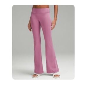 lululemon athletica Pink Flared Leggings